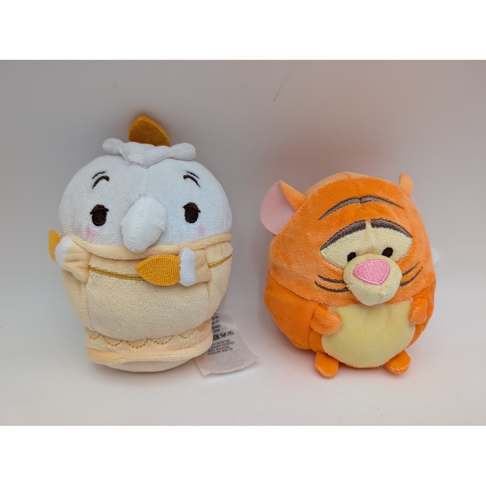 Disney Ufufy Plush Lot Tigger Mrs Potts Mini Stuffed Animal Toy
